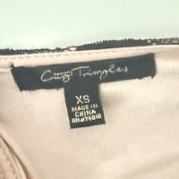 City Triangles Black Lace Overlay Dress — Women's/Juniors XS - Picture 6 of 7